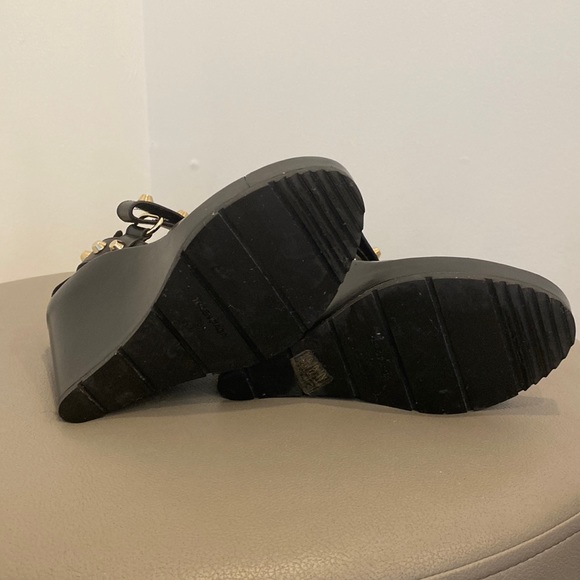 BALENCIAGA black wedge studded sandal. Size 36.5 - Picture 5 of 13